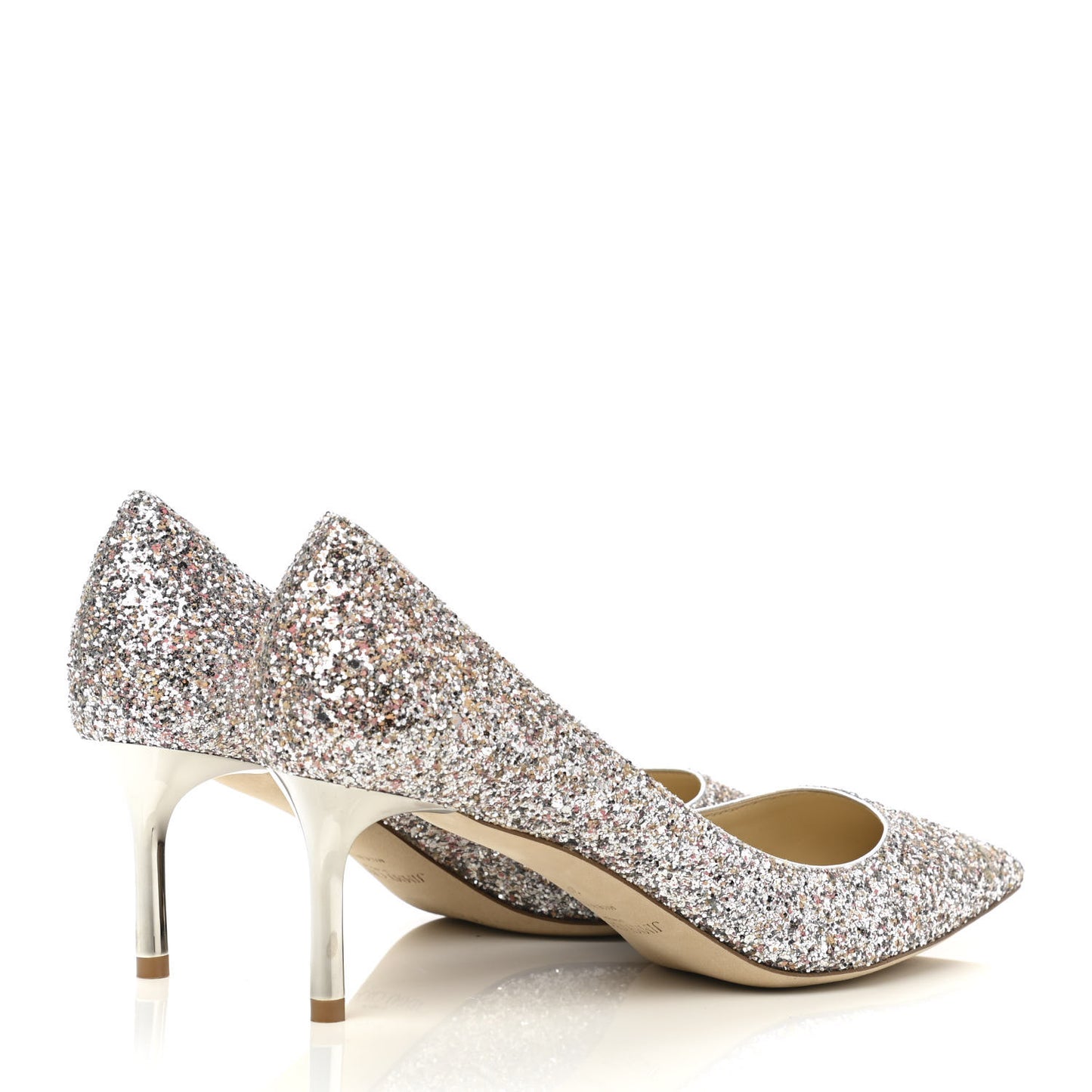 Speckled Glitter Pointy Toe Romy 60 Pumps 38 Viola Mix