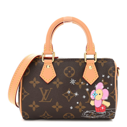Louis Vuitton Monogram Vivienne Ice Skating Nano Speedy Bandouliere Pink 1 of 10