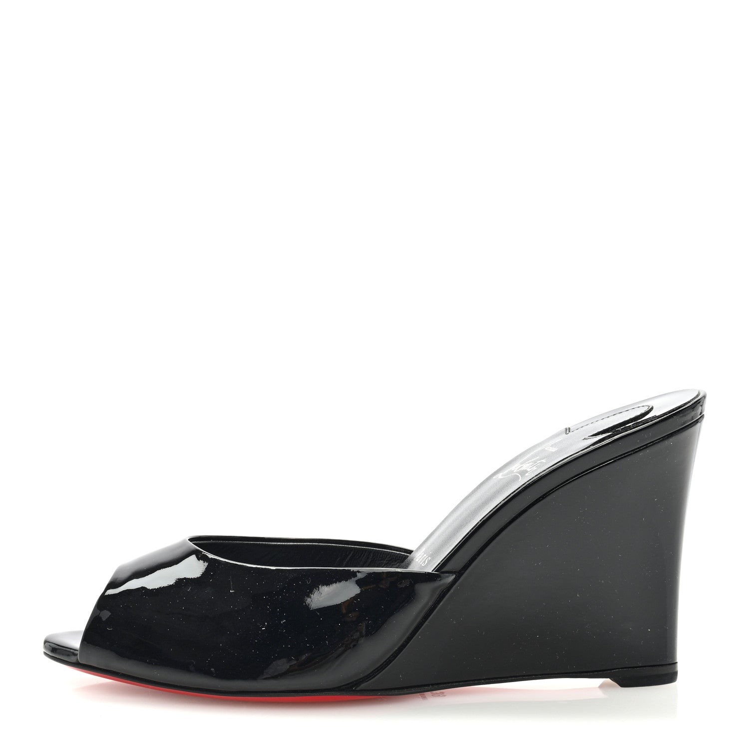 Christian Louboutin Patent Me Dolly Zeppa 85 Sandals 39 Black 1 of 7