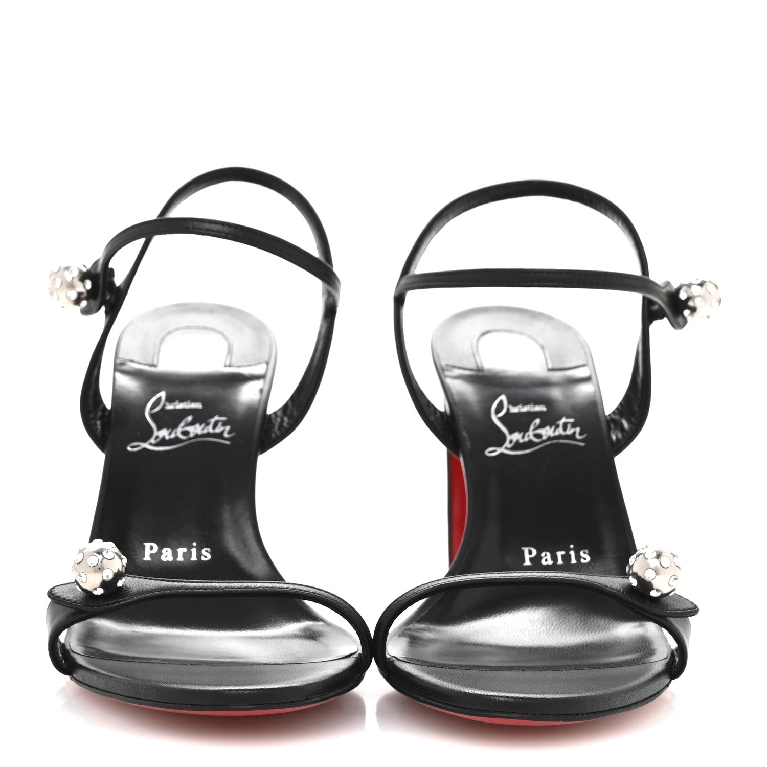 Christian Louboutin Nappa Atmospheria 85 Sandals 38.5 Black 3 of 8