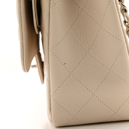Chanel Caviar Quilted Jumbo Double Flap Ivory 11 of 12