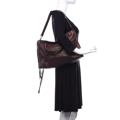 Balenciaga Agneau Classic Hardware Lizard Embossed City Castagna 2 of 11