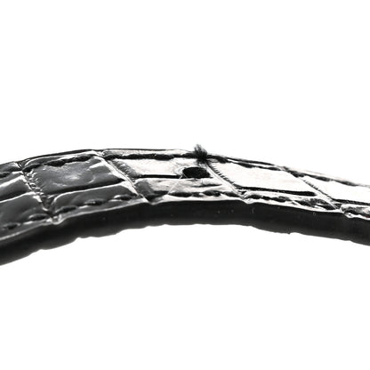 Saint Laurent Calfskin Crocodile Embossed Nano Sac De Jour Black 11 of 12