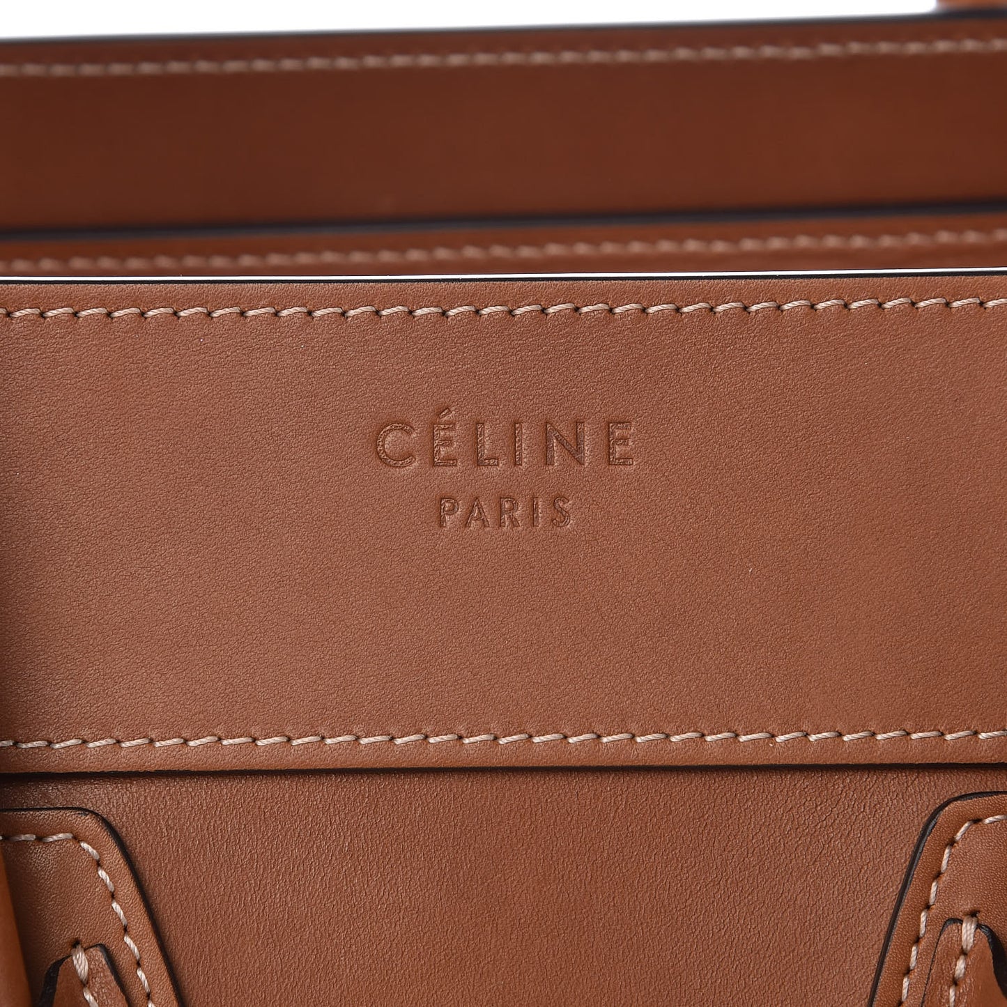 Natural Calfskin Micro Luggage Tan