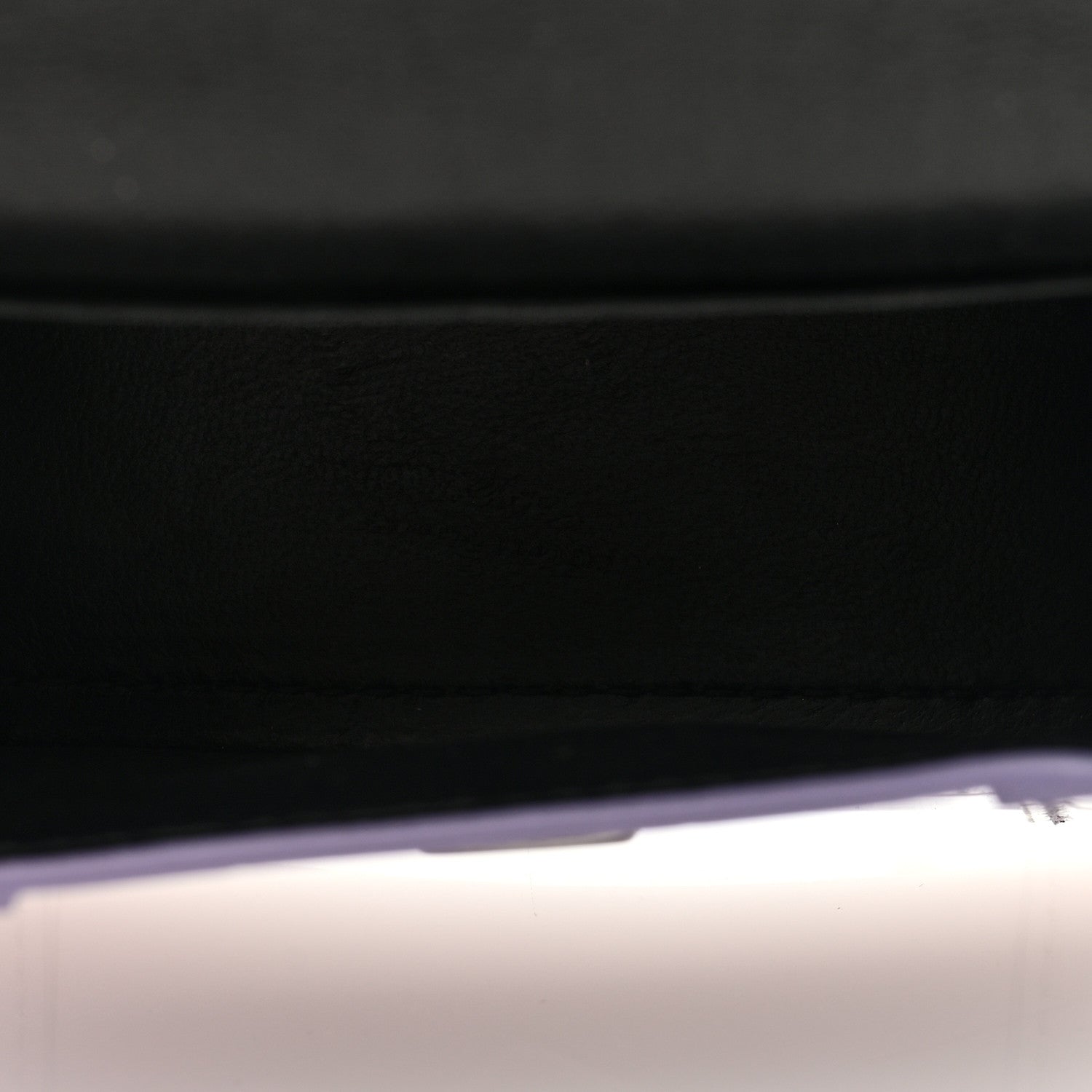 Balenciaga Metallic Calfskin Crocodile Embossed Hourglass Top Handle Bag Mini with Chain Lilac 5 of 8