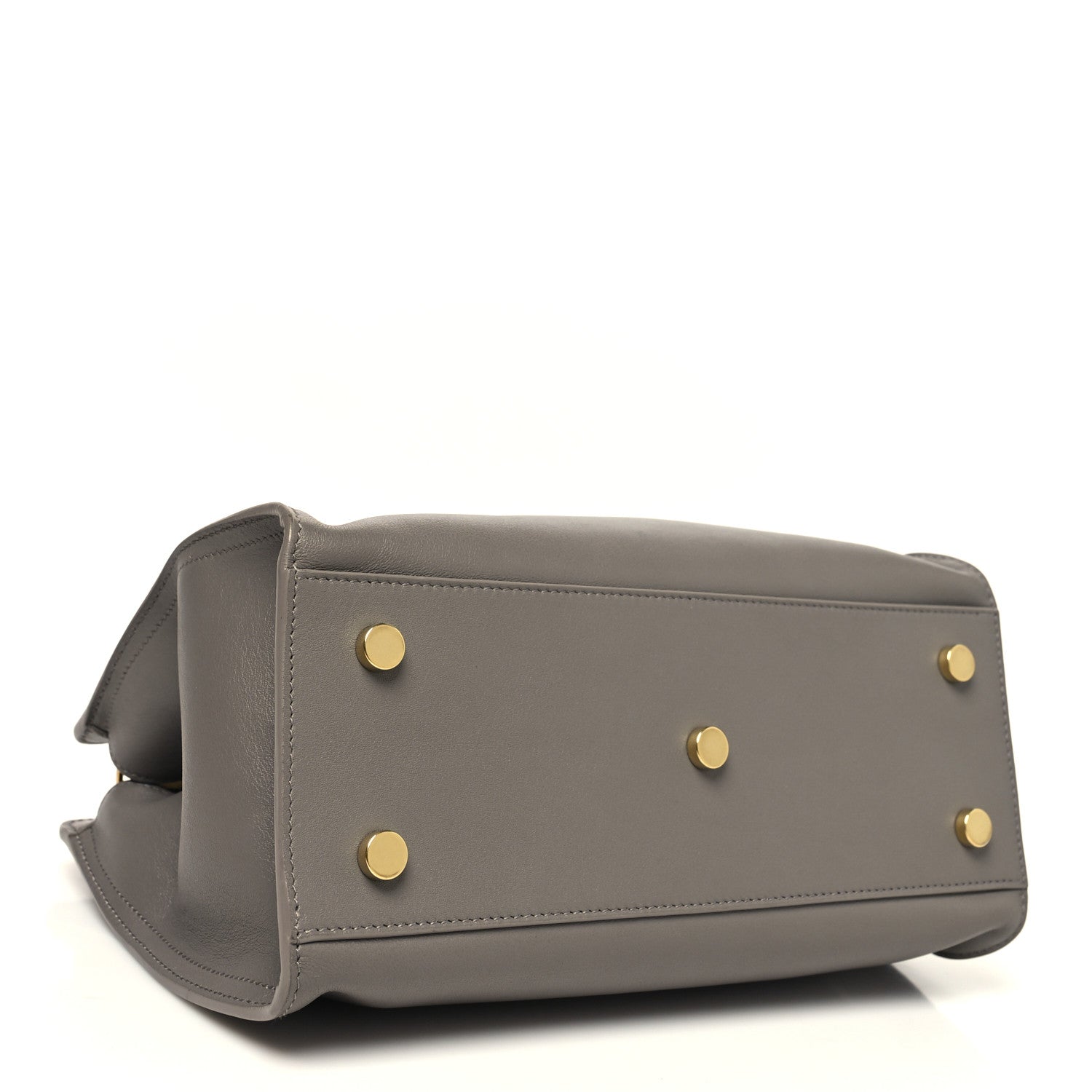 Saint Laurent Calfskin Monogram Baby Cabas Fog 4 of 12