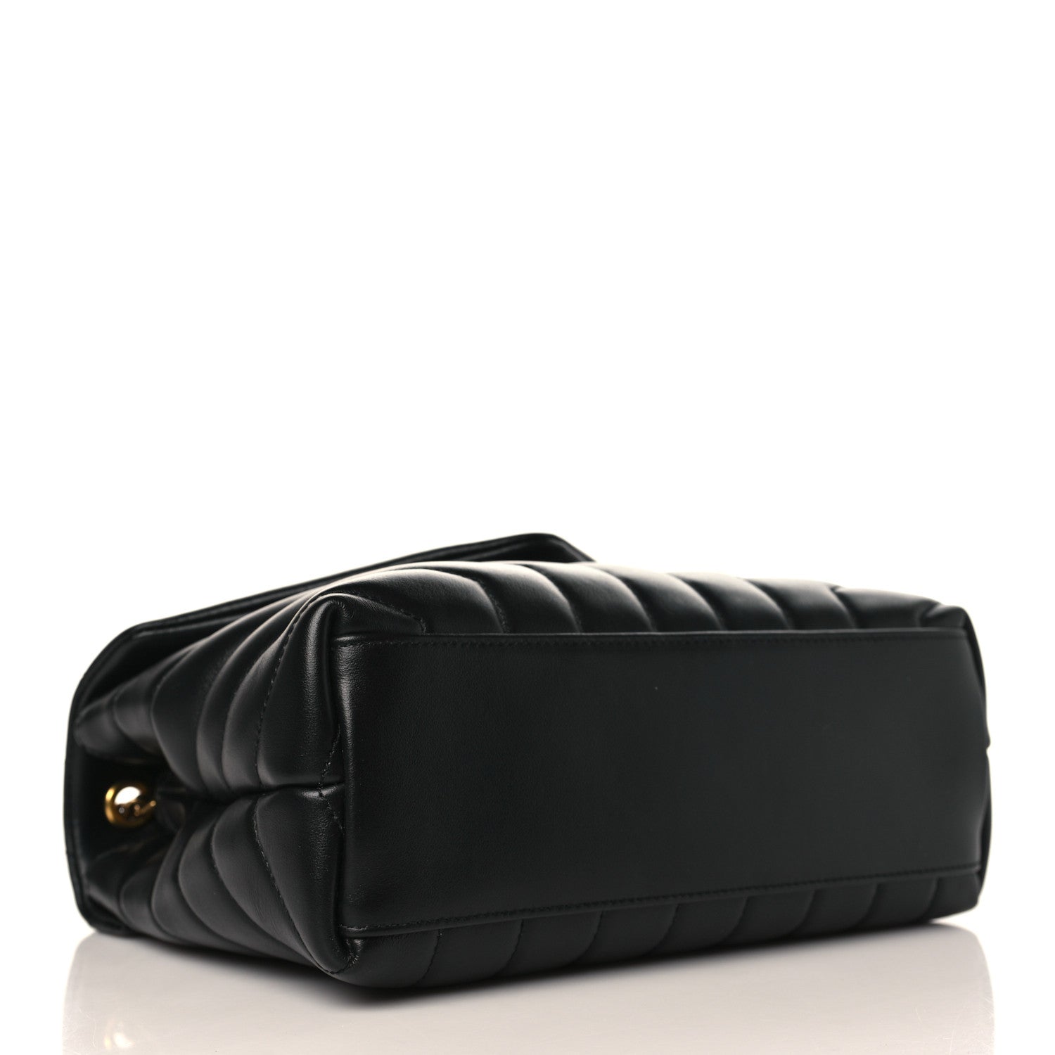 Saint Laurent Calfskin Y Quilted Monogram Small Loulou Chain Satchel Black 4 of 10