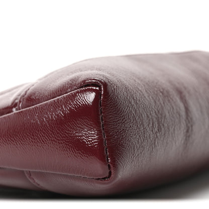 Chanel Shiny Crumpled Calfskin Quilted Nano 31 Shopping Bag Burgundy 8 of 9