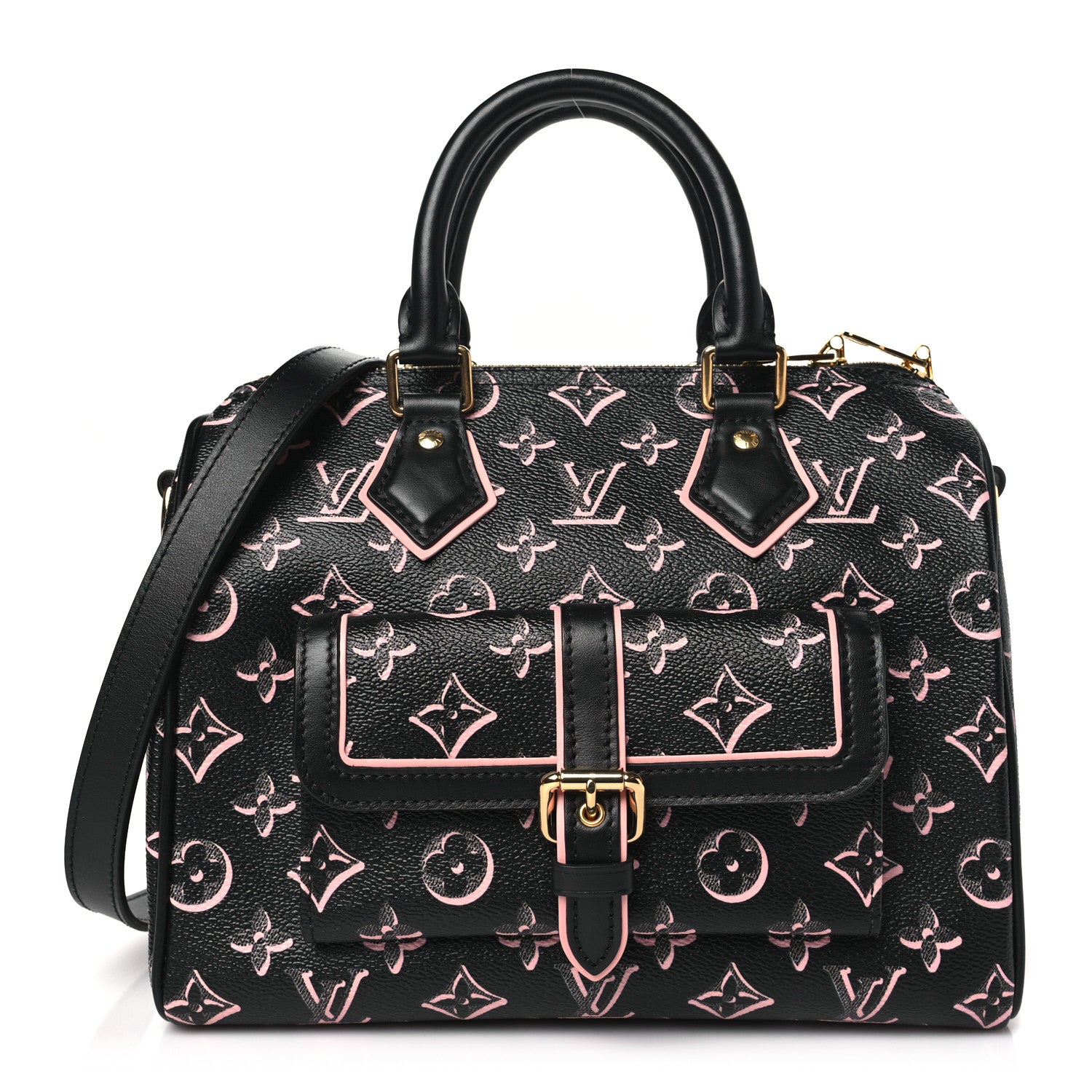 Louis Vuitton Monogram Fall for You Speedy Bandouliere 25 Black 1 of 9