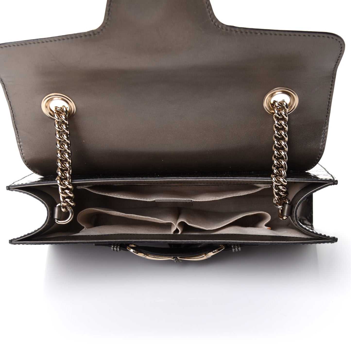 Shine Guccissima Medium Emily Chain Shoulder Bag Sasso