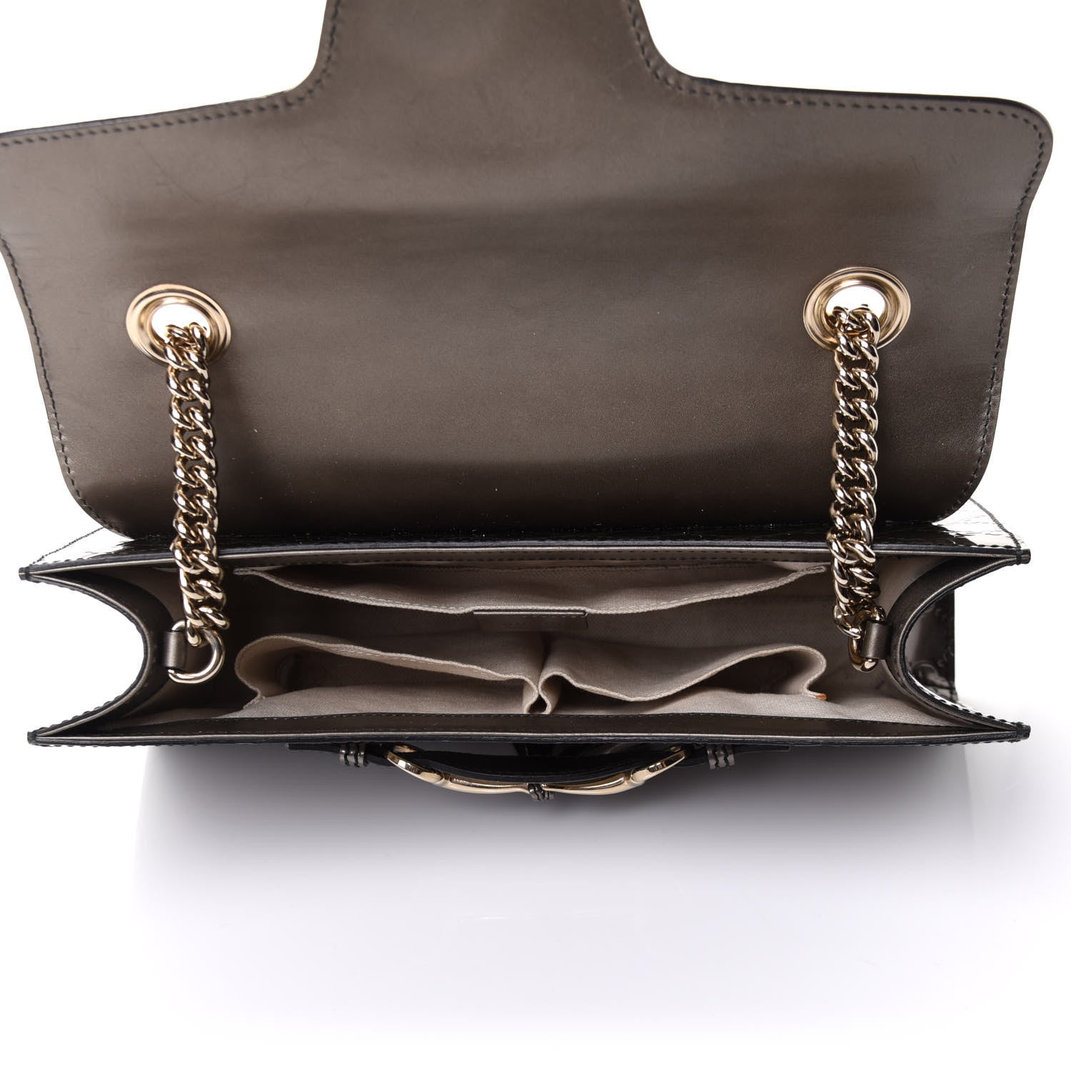 Gucci Shine Guccissima Medium Emily Chain Shoulder Bag Sasso 4 of 10