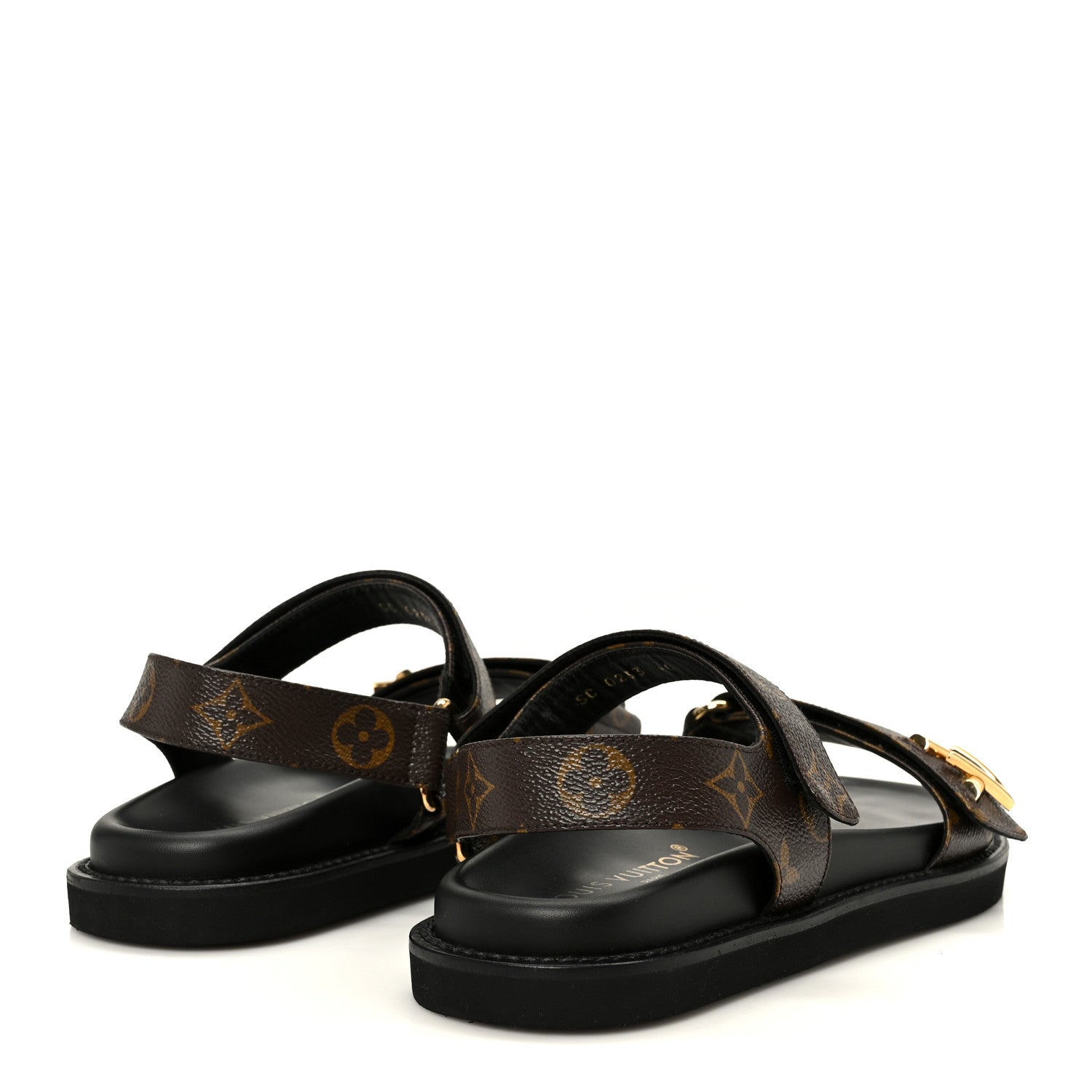 Louis Vuitton Monogram LV Sunset Comfort Flat Sandals 40 Cacao Brown 5 of 10