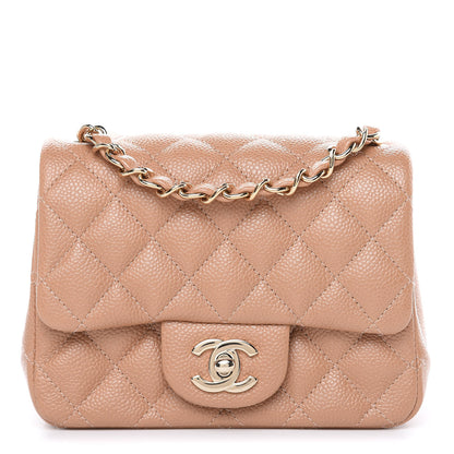Chanel Caviar Quilted Mini Square Flap Beige 1 of 10