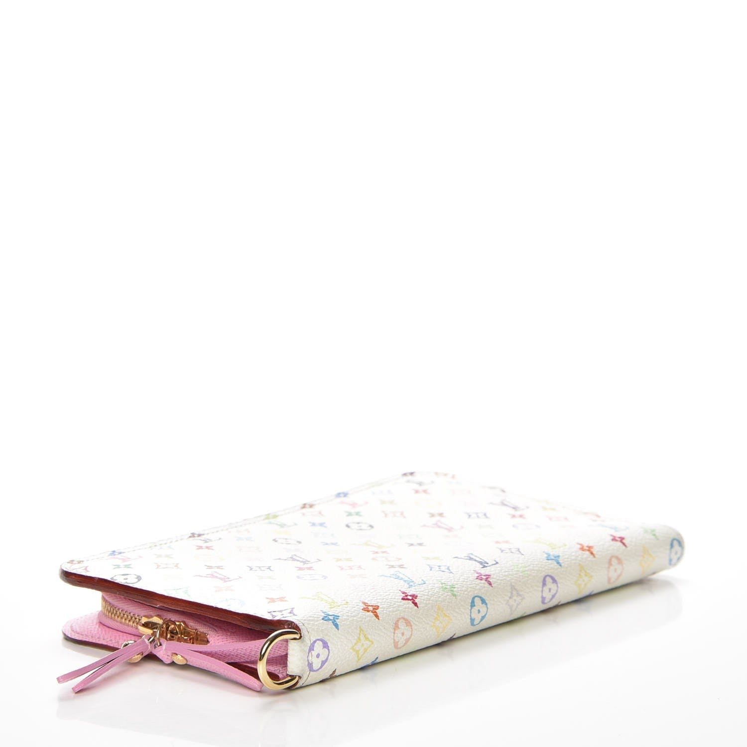 Louis Vuitton Monogram Multicolor Insolite Wallet White Litchi 5 of 8