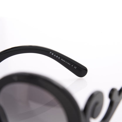 Prada Baroque Sunglasses SPR 27N Black 6 of 7