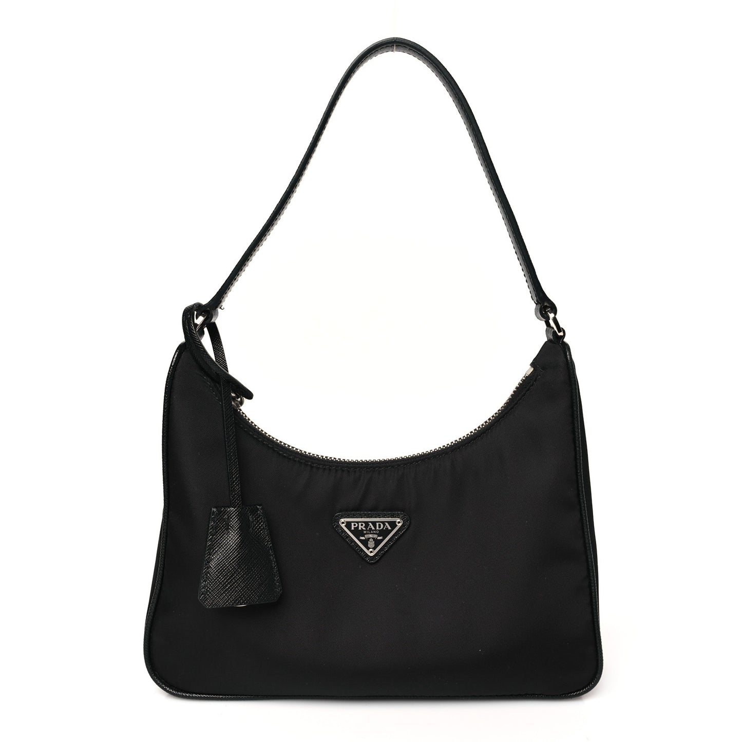 Tessuto Nylon Saffiano Mini Re-Edition 2005 Bag Black