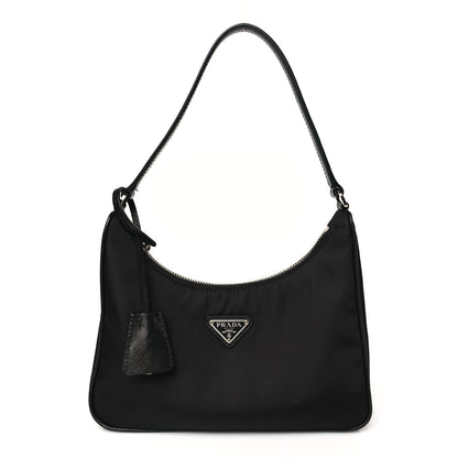 Prada Tessuto Nylon Saffiano Mini Re-Edition 2005 Bag Black 1 of 13
