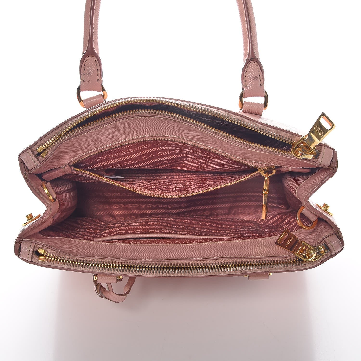 Prada Saffiano Mini Galleria Double Zip Tote Orchidea 6 of 19