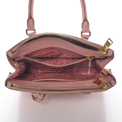 Prada Saffiano Mini Galleria Double Zip Tote Orchidea 6 of 19