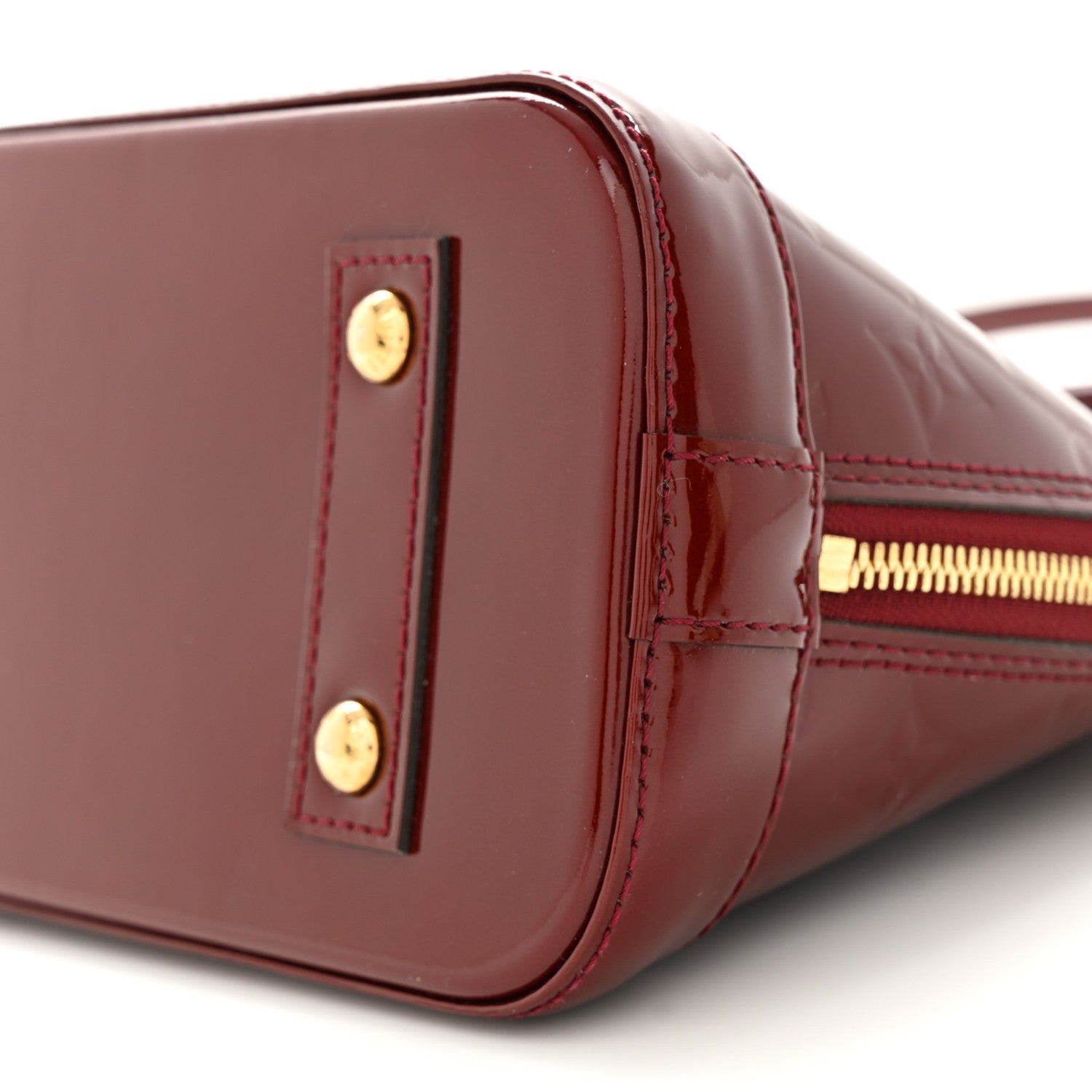 Louis Vuitton Vernis Alma BB Griotte 9 of 12
