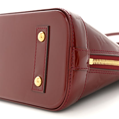 Louis Vuitton Vernis Alma BB Griotte 9 of 12