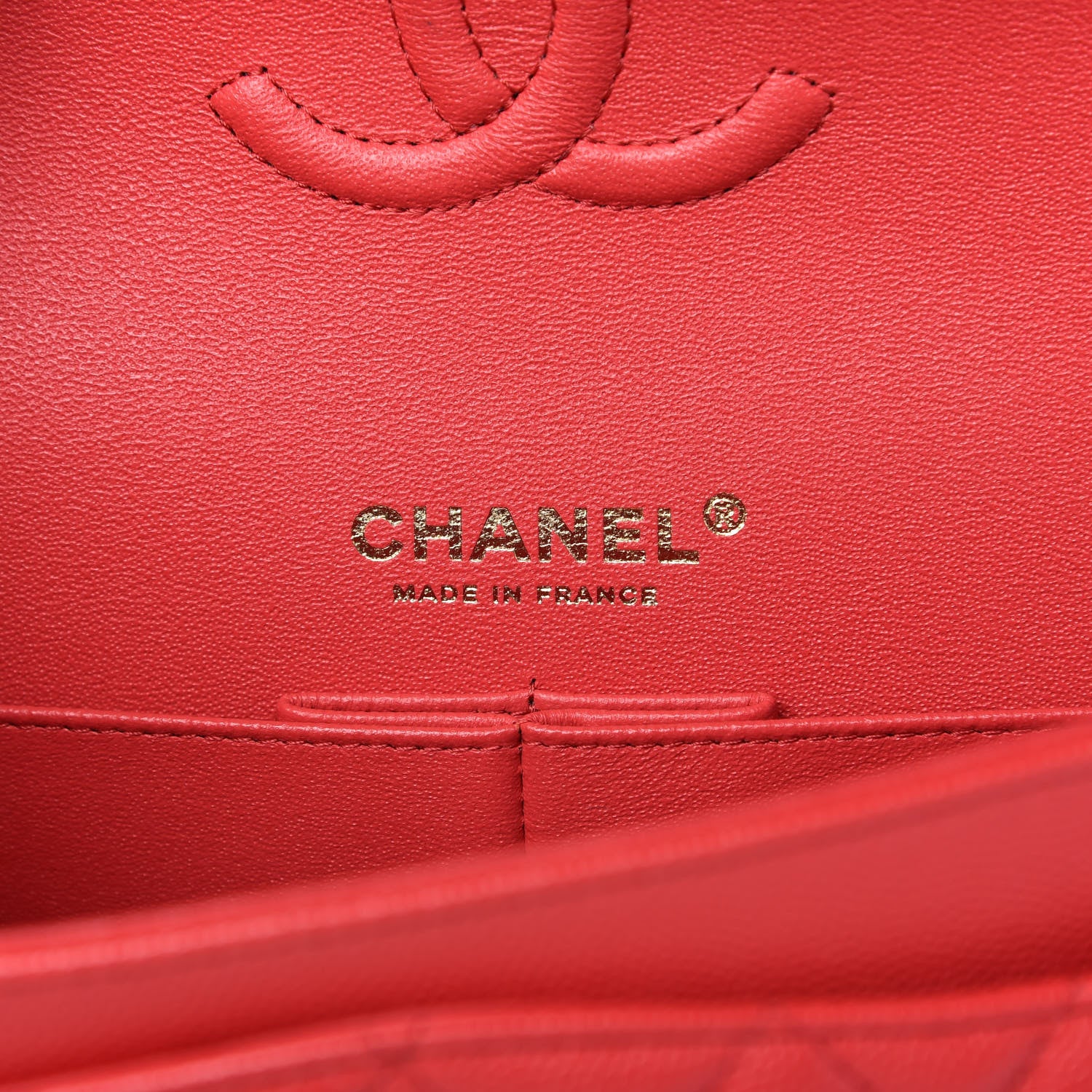 Chanel Caviar Quilted Small Double Flap Red 8 of 10