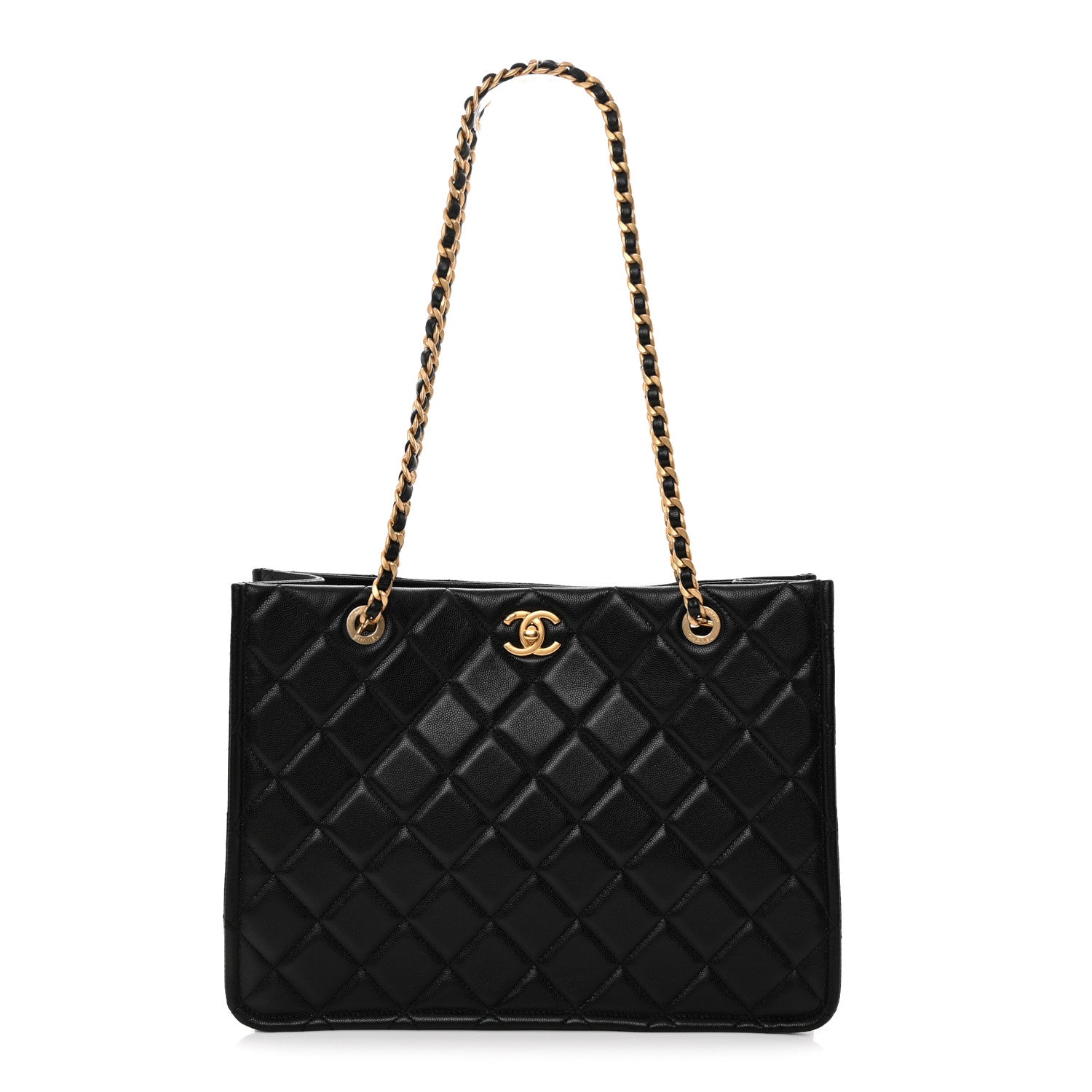 Chanel Caviar Quilted Sweet Classic Shopping Tote Black 1 of 10