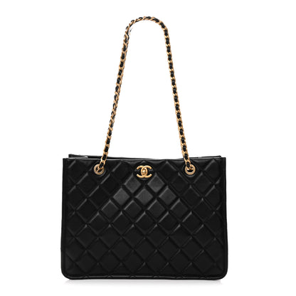 Chanel Caviar Quilted Sweet Classic Shopping Tote Black 1 of 10