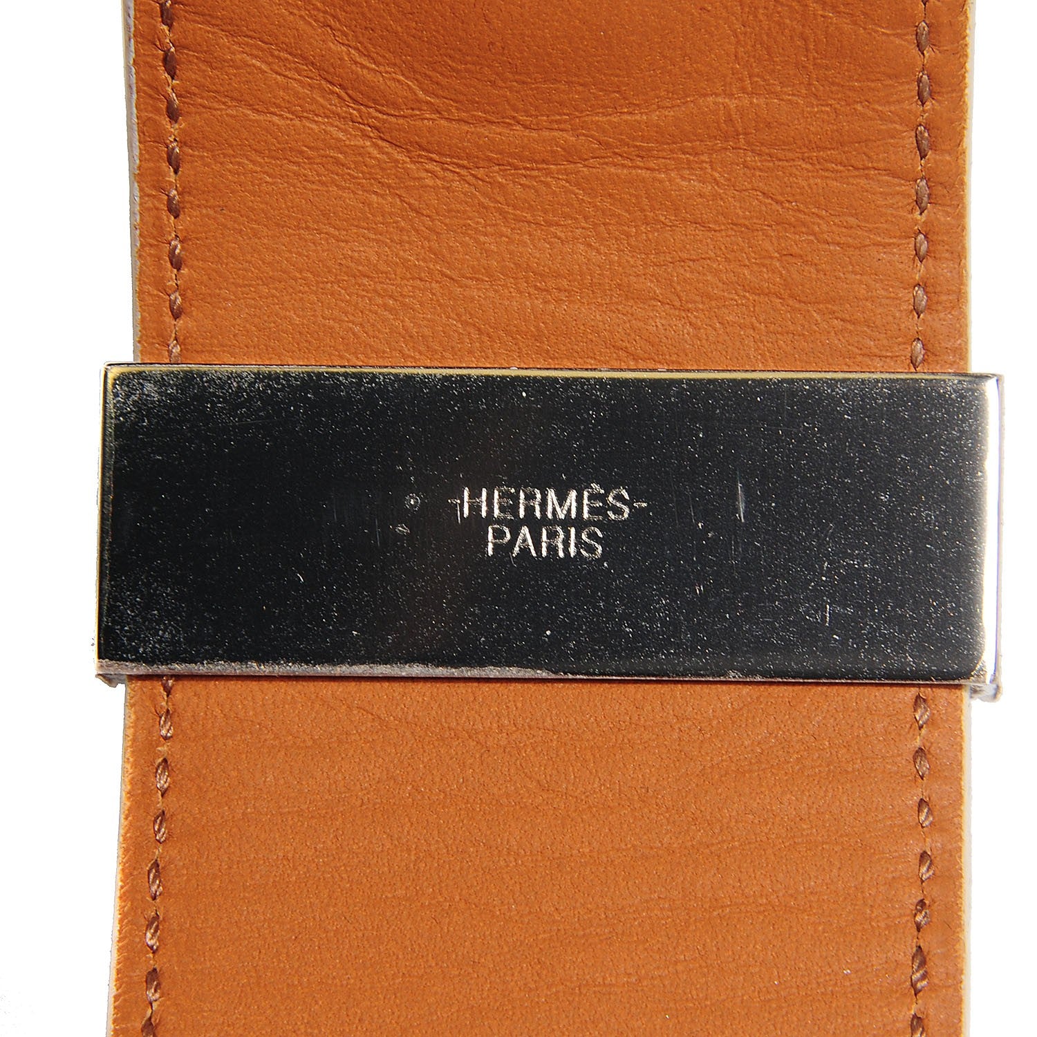 Hermes Epsom Collier de Chien CDC Bracelet Large White 6 of 7