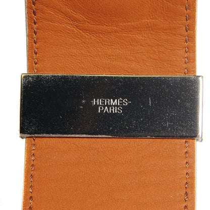 Hermes Epsom Collier de Chien CDC Bracelet Large White 6 of 7