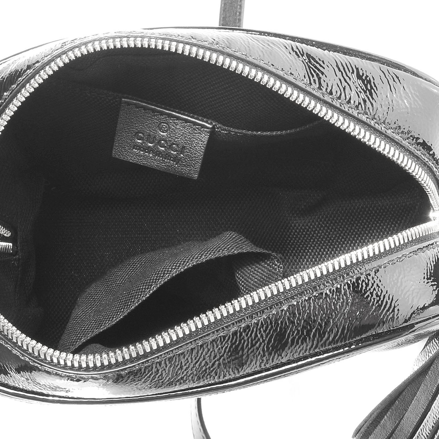 Gucci Soft Patent Small Soho Disco Bag Black 9 of 9