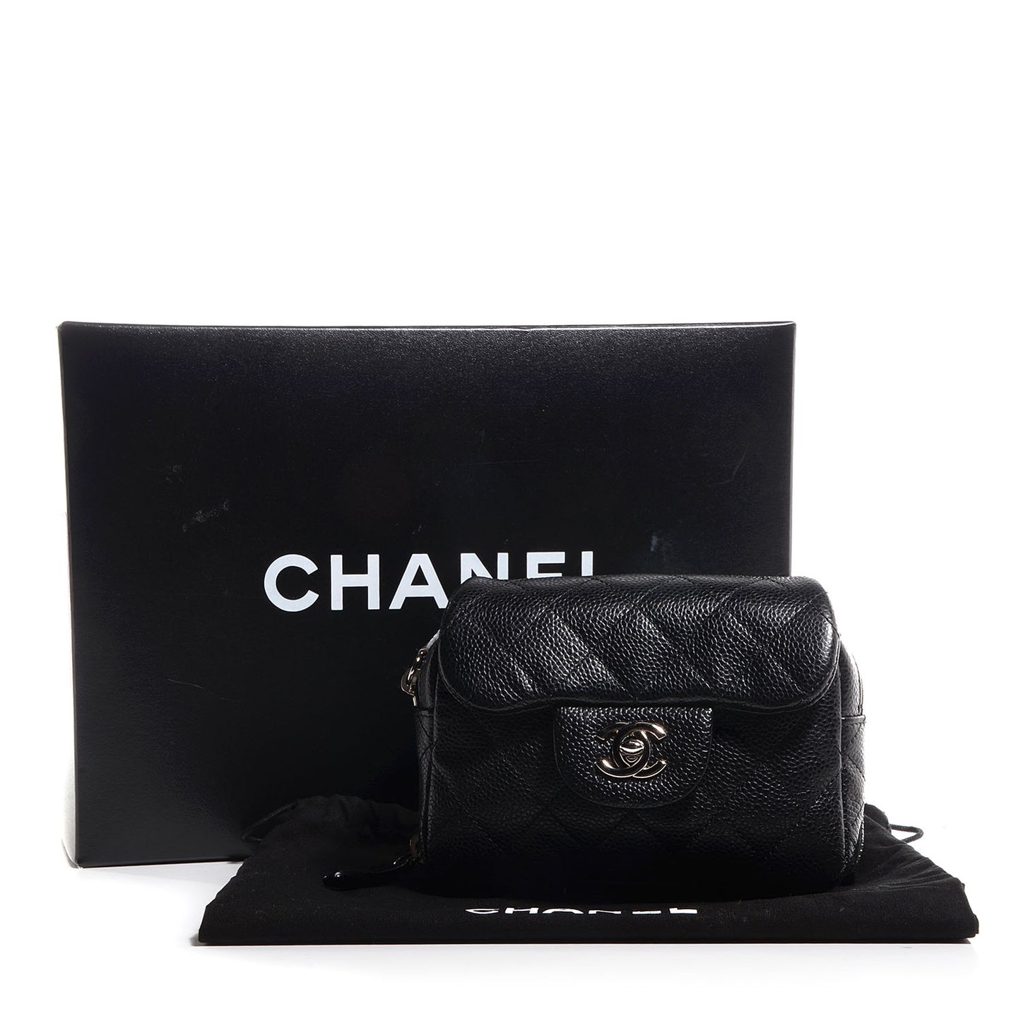 Caviar Quilted New Mini Flap Black
