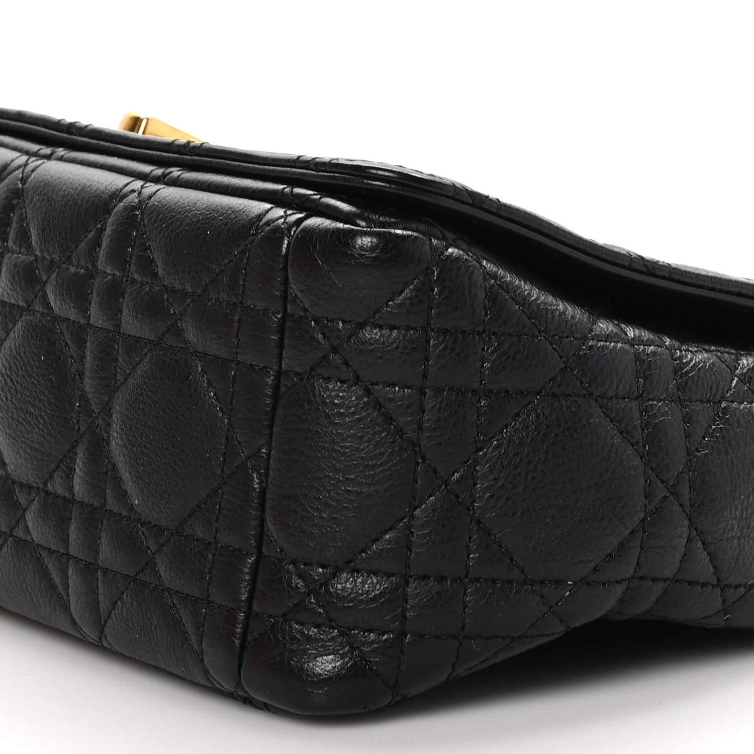 Christian Dior Calfskin Cannage Medium Caro Bag Black 10 of 11