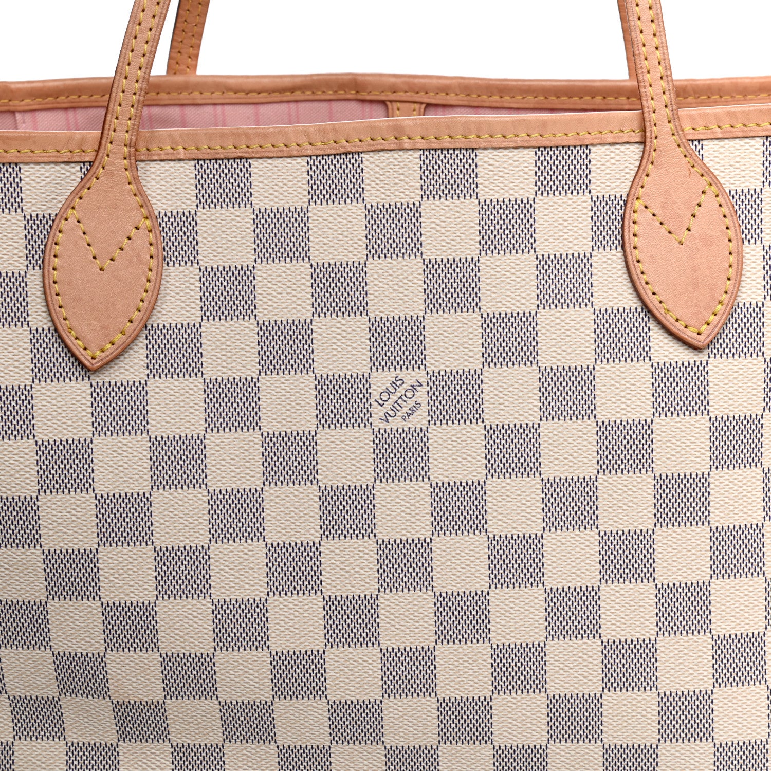 Louis Vuitton Damier Azur Neo Neverfull MM Rose Ballerine 11 of 11