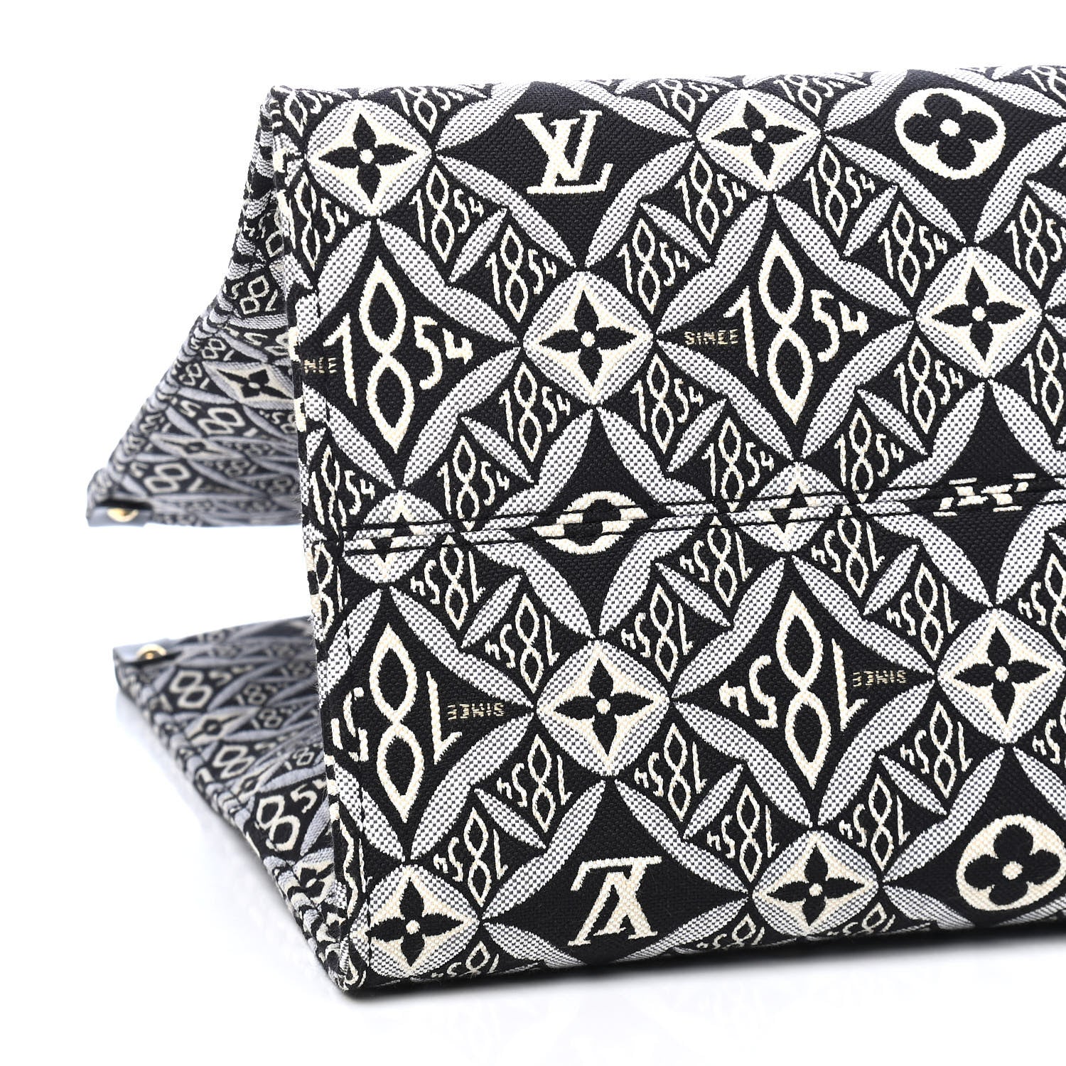 Louis Vuitton Jacquard Since 1854 Onthego GM Grey 8 of 9