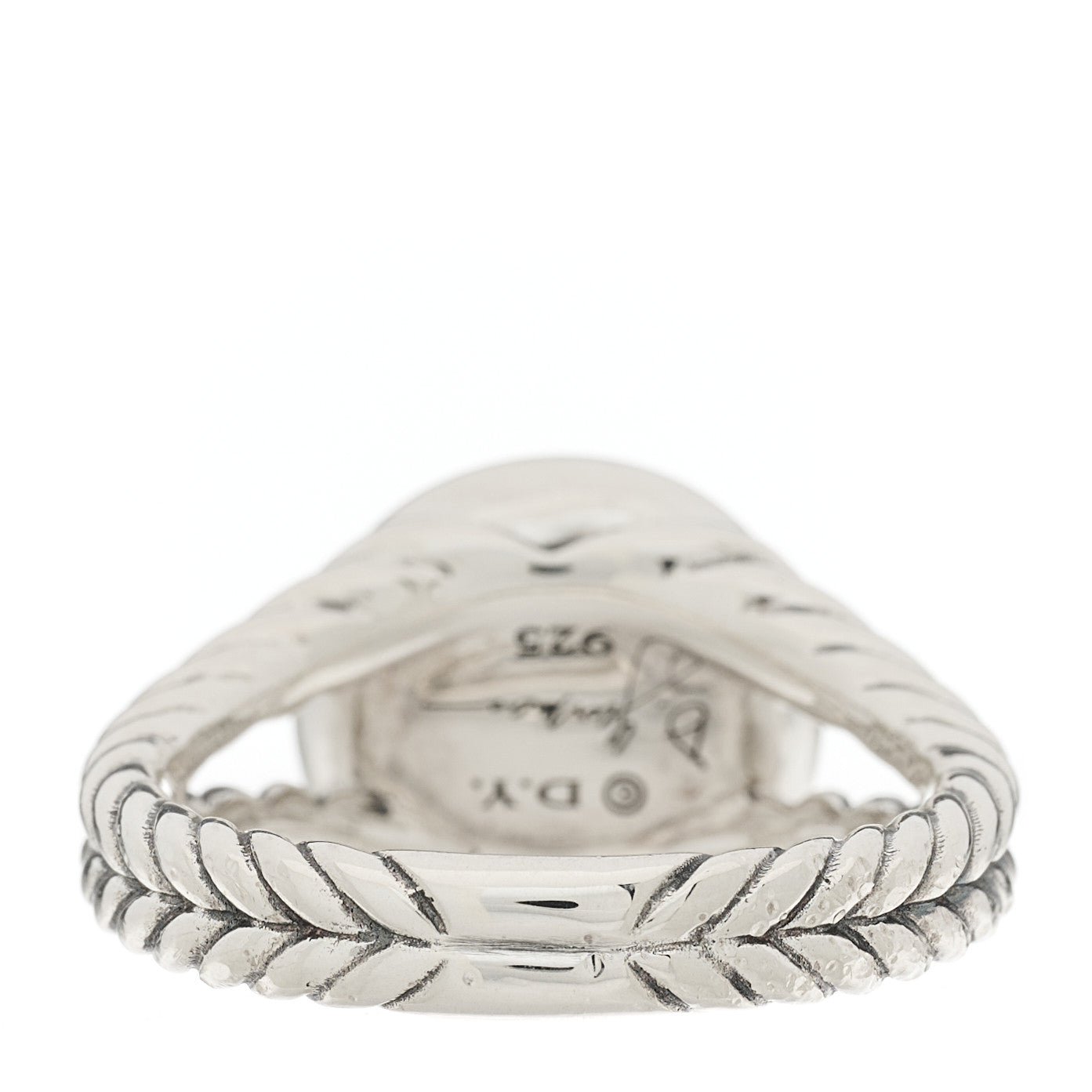 Sterling Silver Diamond Pearl 8mm Petite Cerise Ring 54 7