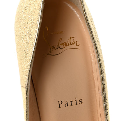 Christian Louboutin Nappa Pepite So Kate 120 Pumps 38.5 Gold 8 of 8