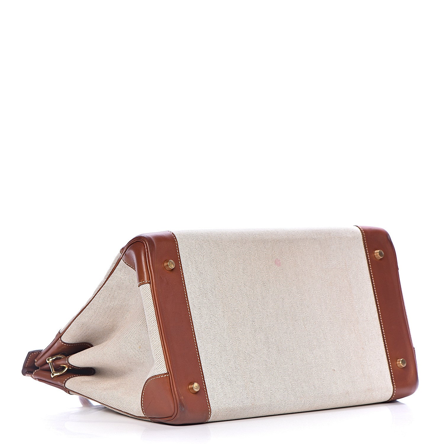 Hermes Toile Barenia Birkin 40 Fauve 4 of 37