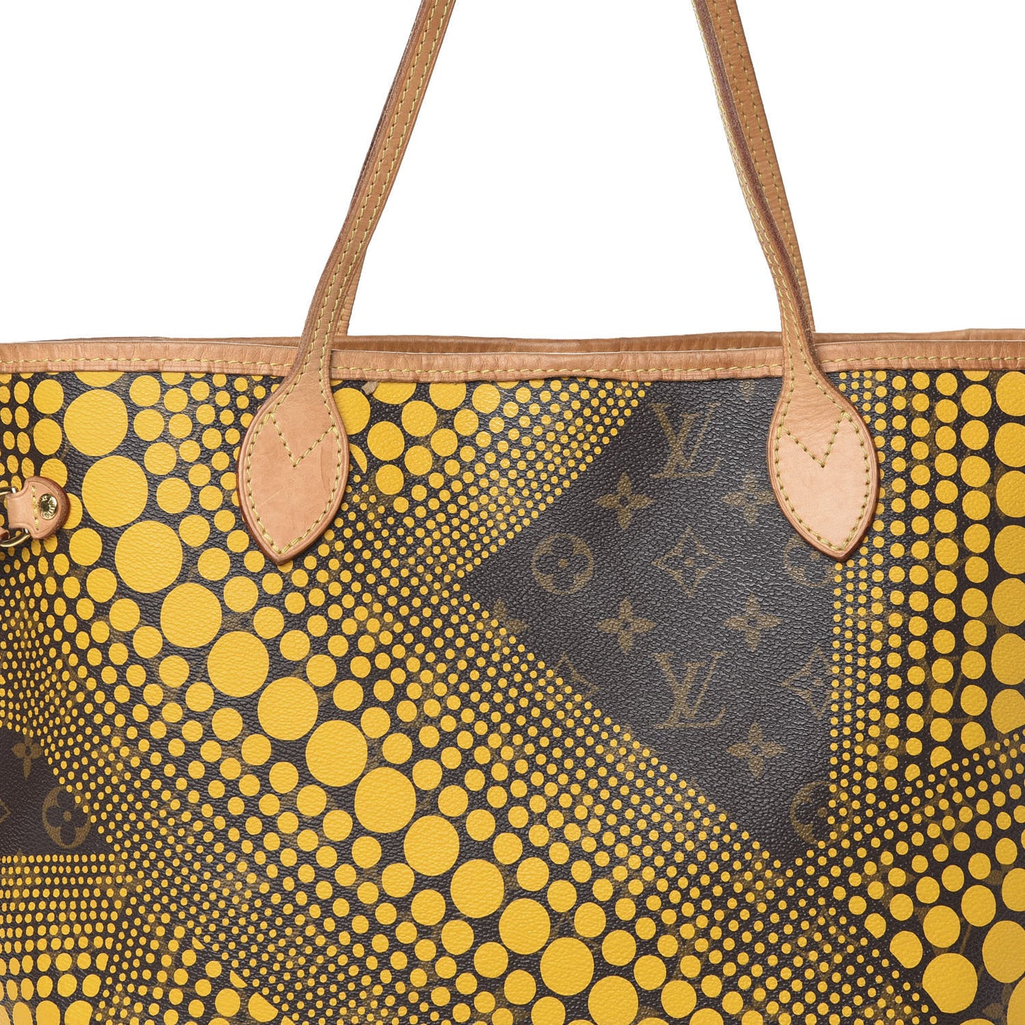 Monogram Kusama Waves Neverfull MM Yellow
