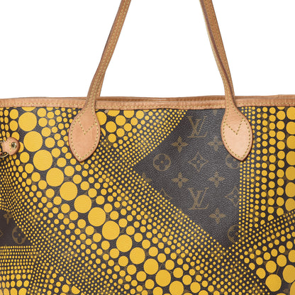Louis Vuitton Monogram Kusama Waves Neverfull MM Yellow 13 of 17