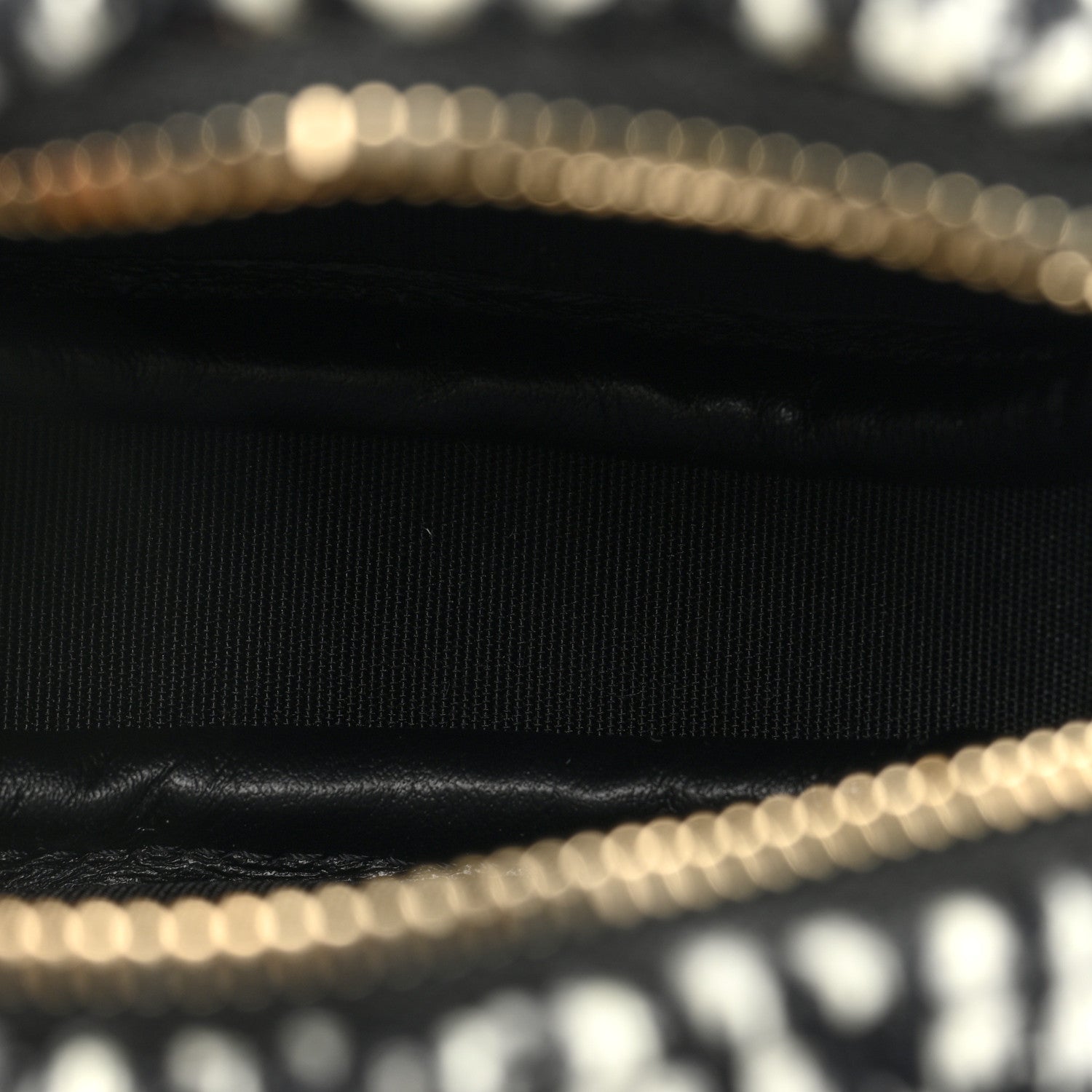 Chanel Wool Tweed Lambskin Quilted Round Clutch With Chain and Coin Purse Black White 7 of 12