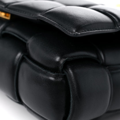 Bottega Veneta Lambskin Maxi Intreccio Padded Chain Cassette Crossbody Bag Black 8 of 11