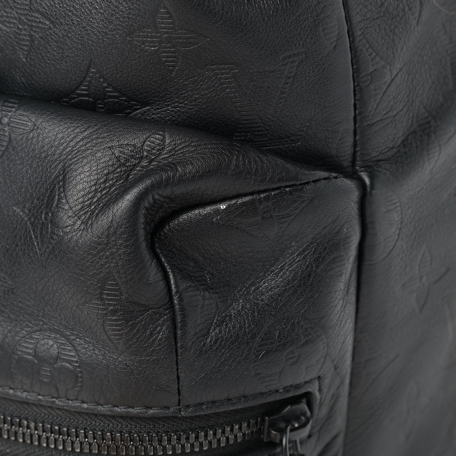 Louis Vuitton Calfskin Monogram Shadow Discovery Backpack Black 12 of 14
