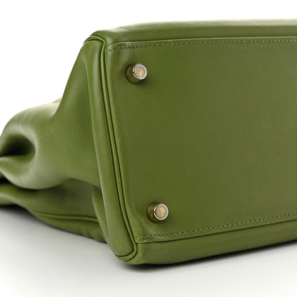 Hermes Swift Kelly Retourne 35 Pelouse 9 of 13