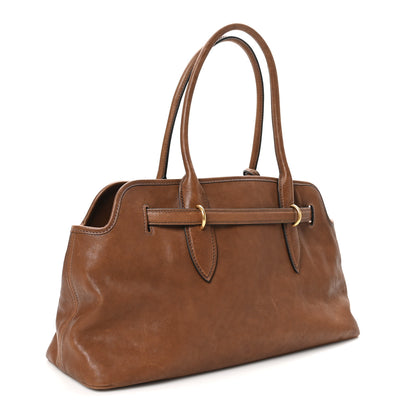 Miu Miu Nappa Large Aventure Bag Cognac Sabbia 2 of 10