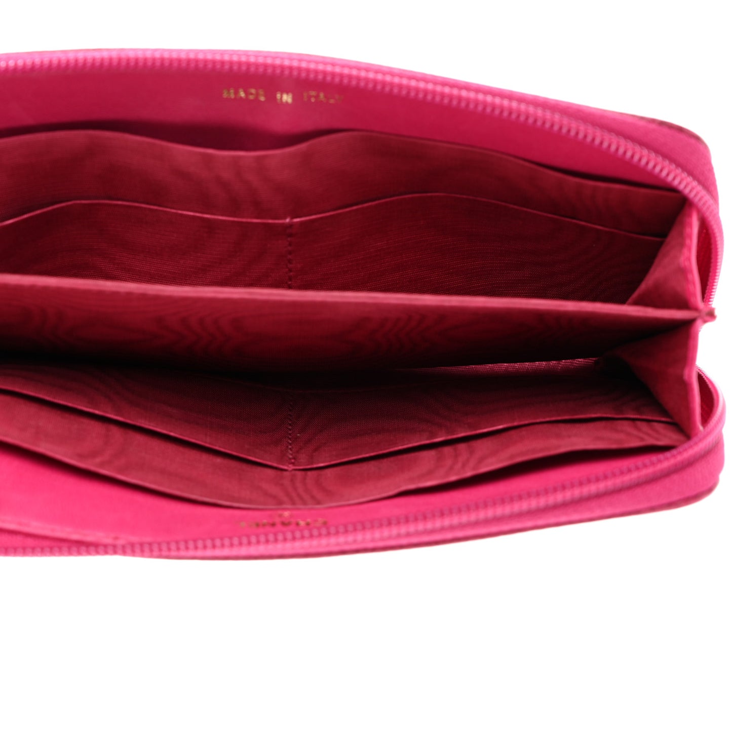 Caviar Small Timeless Zip Around Wallet Pink