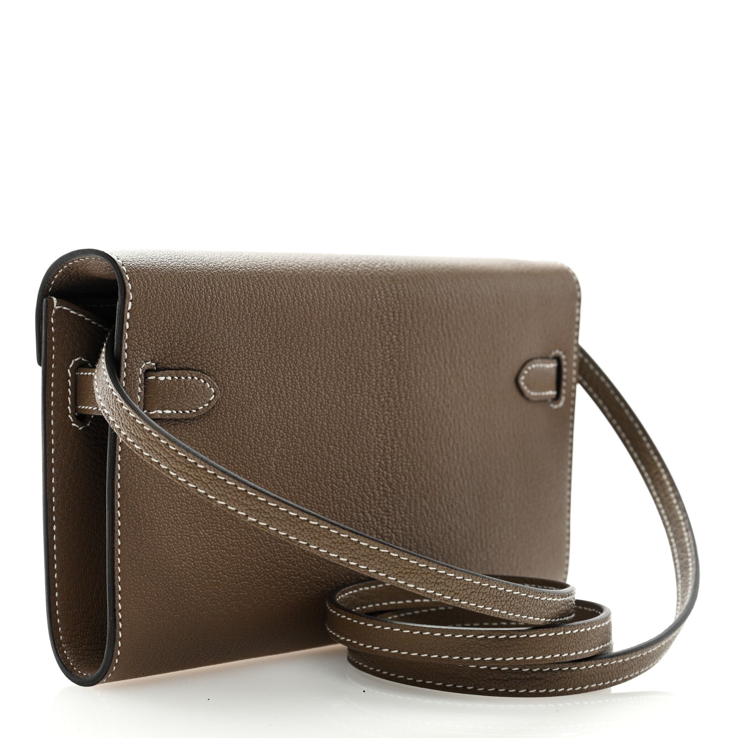 Hermes Chevre Mysore Kelly To Go Wallet Etoupe 3 of 9