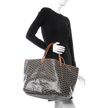 Goyard Goyardine Saint Louis GM Black Gold 2 of 7