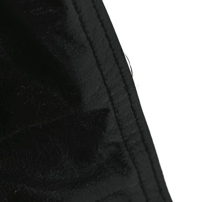 Christian Dior Crinkled Lambskin 135mm Saddle Belt S/M Black 4 of 5