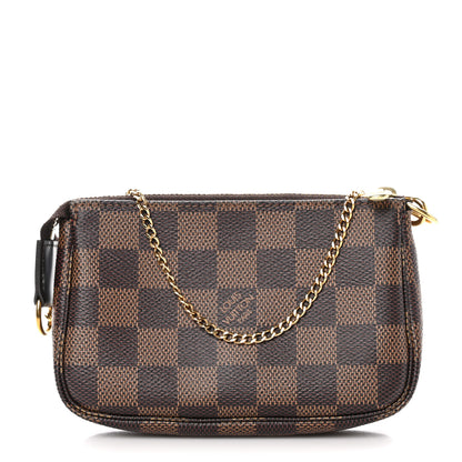 Louis Vuitton Damier Ebene Mini Pochette Accessories 1 of 8